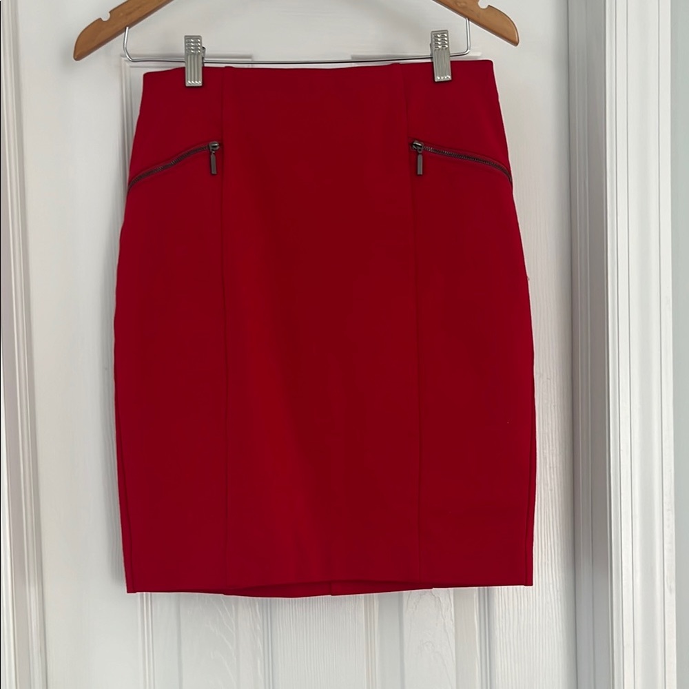 Alfani Red Pencil Skirt Knee-length Work